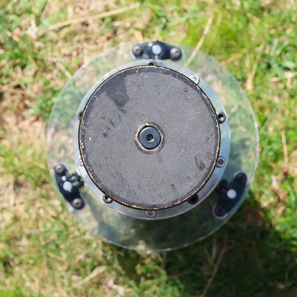 Explorator spinner viewed from top.